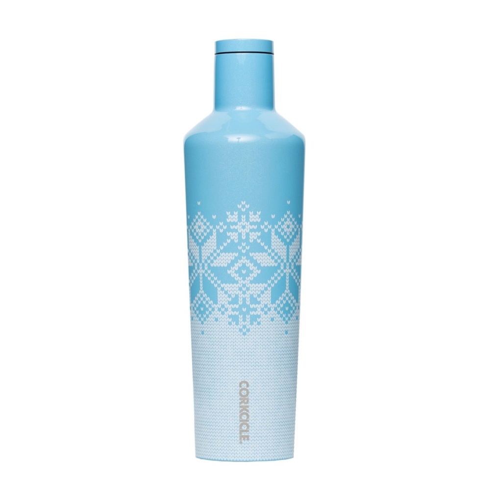 ❄️ Corkcicle ❄️ EUC ❄️ Holiday Fair Isle Canteen ❄️ 25 oz